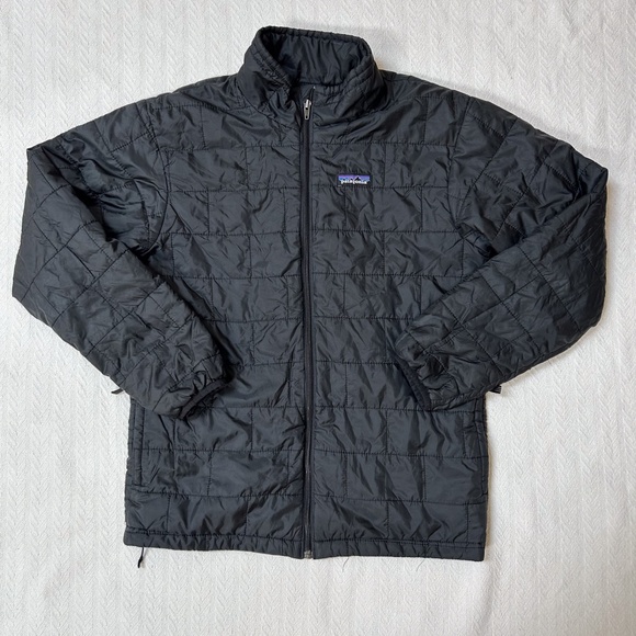 Patagonia Kids Black Nano Puff Brick Quilt Jacket - size L (12)